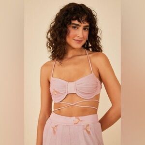 FARM RIO - Tropical sky print top